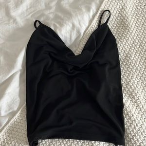 Zara Black Cowl neck tank